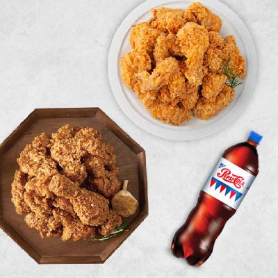 네네치킨 후라이드치킨+소이갈릭치킨+콜라(1.25L)
