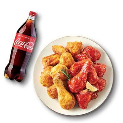 굽네치킨 양념히어로 반반+콜라(1.25L)